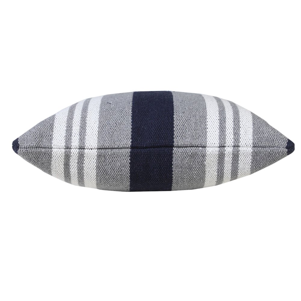 Classic Coastal Club Double Striped Throw Pillow. Picture 6