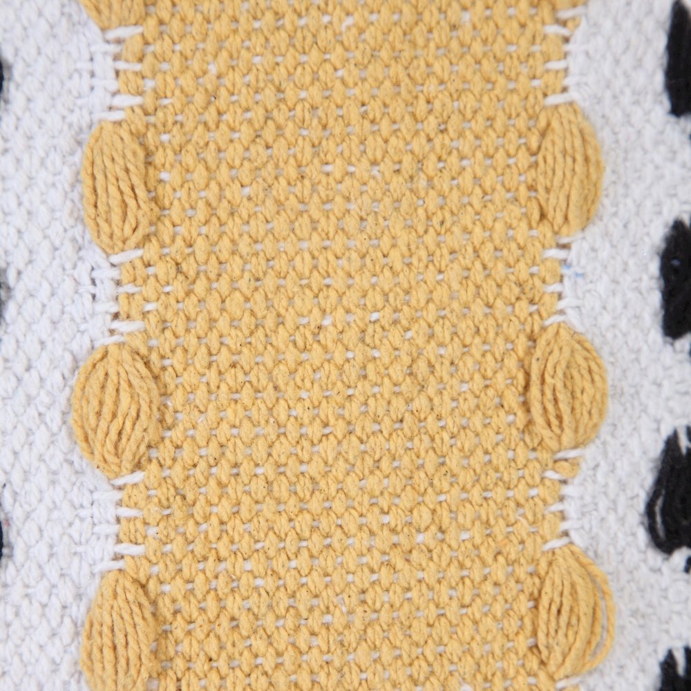 Metropolitan Woven Dash Grid Striped Lumbar Throw Pillow. Picture 2