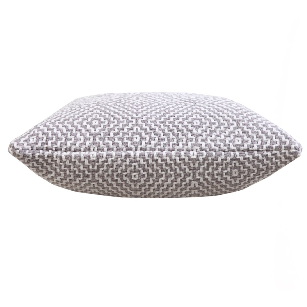 Diamond Delight Woven Geometric Throw Pillow. Picture 6