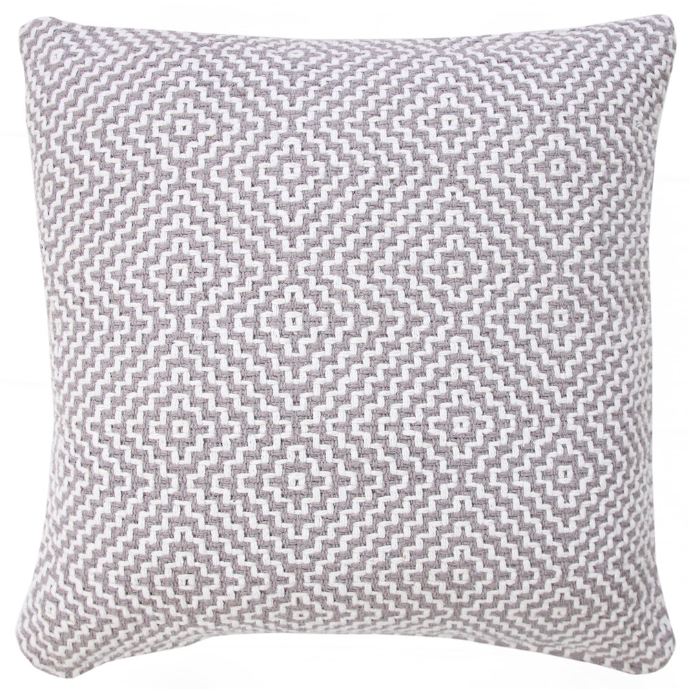 Diamond Delight Woven Geometric Throw Pillow. Picture 7