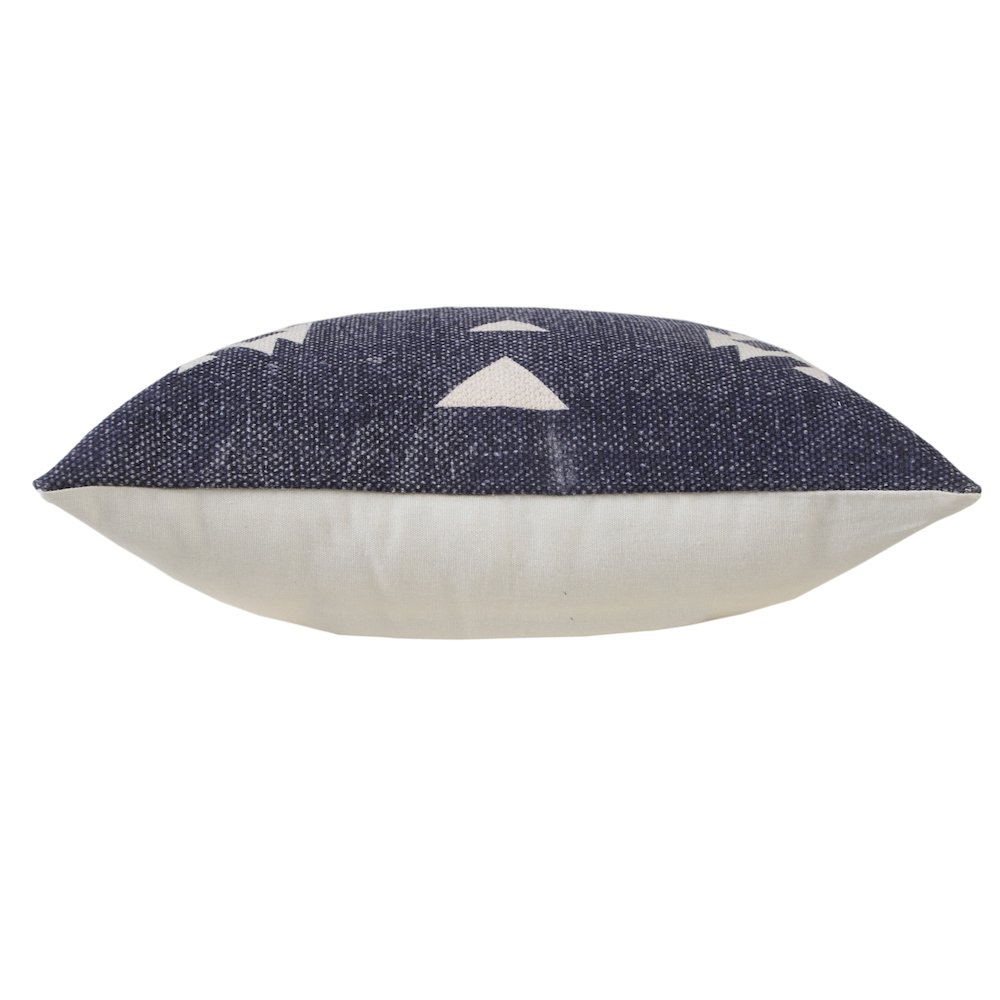 Southwestern Decorative Denim Geometric Throw Pillow. Picture 6