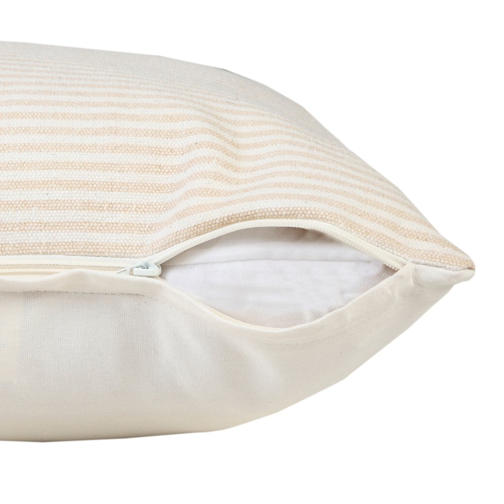 Simple Stonewash Stripe Throw Pillow. Picture 3