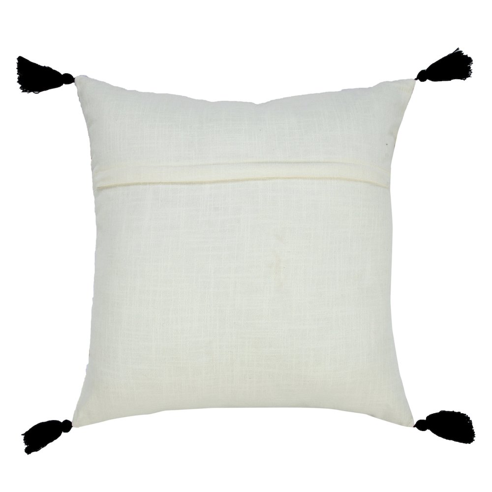 Bohemian Basics Textured Diamond Embroidered Throw Pillow. Picture 7