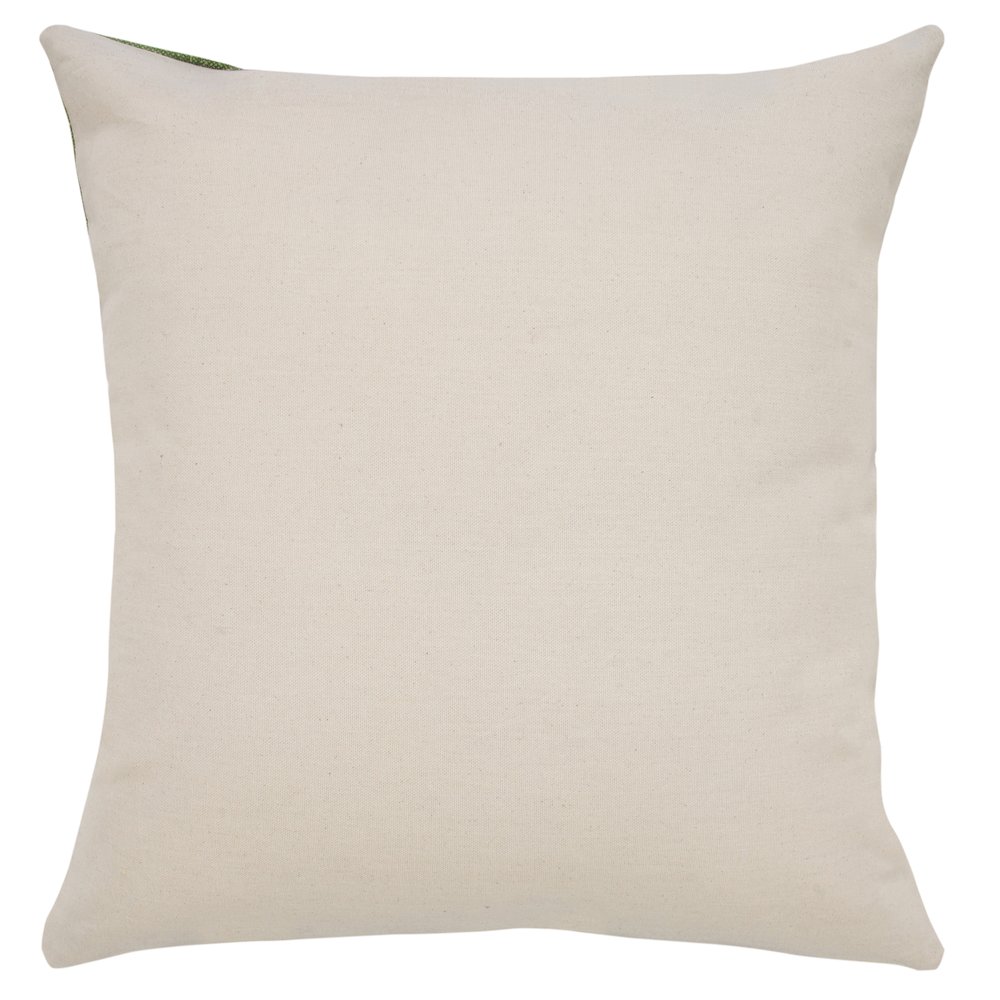 Jubilee Cotton Pillow Set of 2 in Green/White, 20" x 20". Picture 2