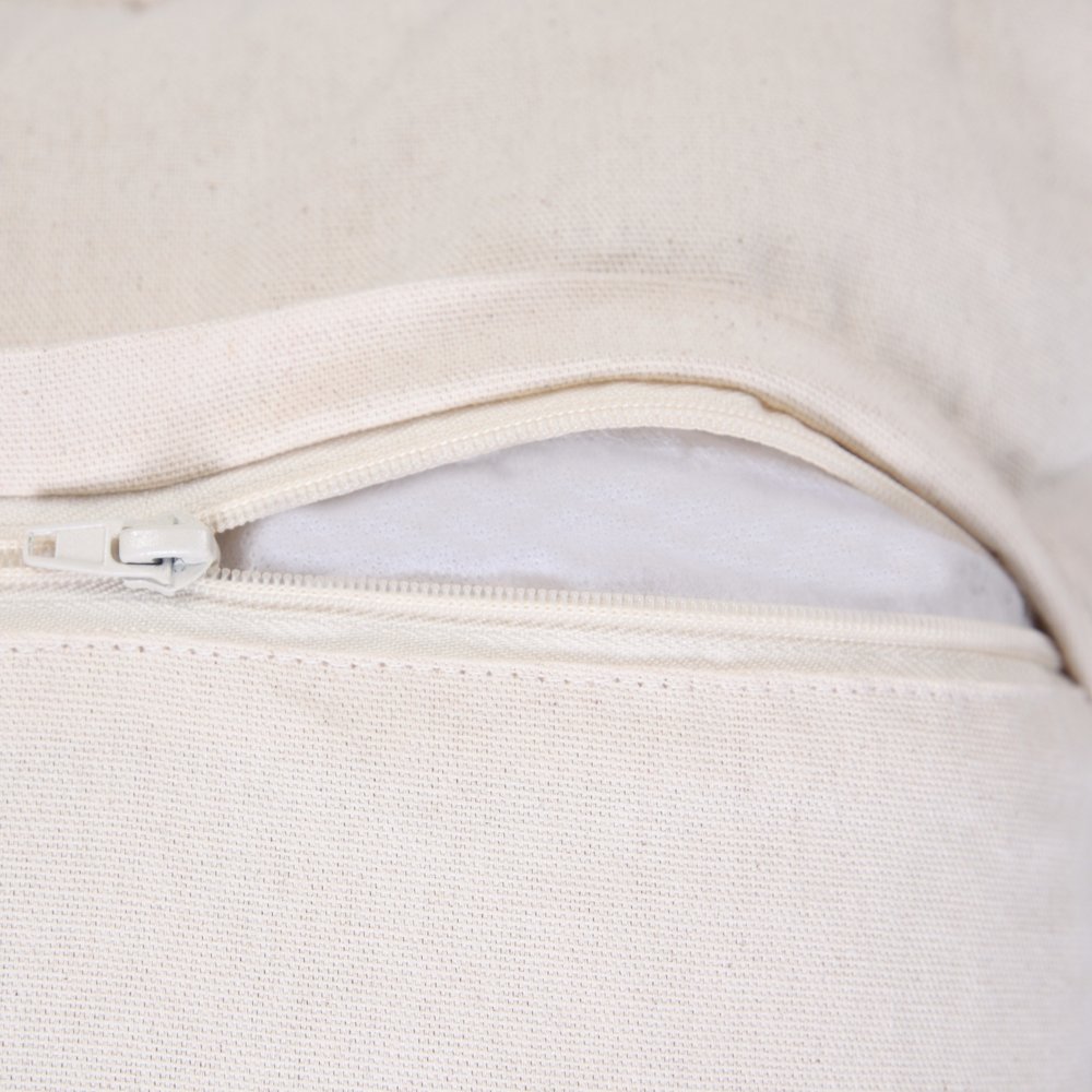 Embroidered Edge Bordered Solid Throw Pillow. Picture 3