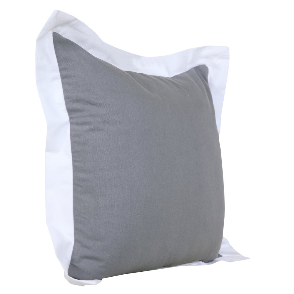 Bordered Flange Frame Throw Pillow. Picture 4