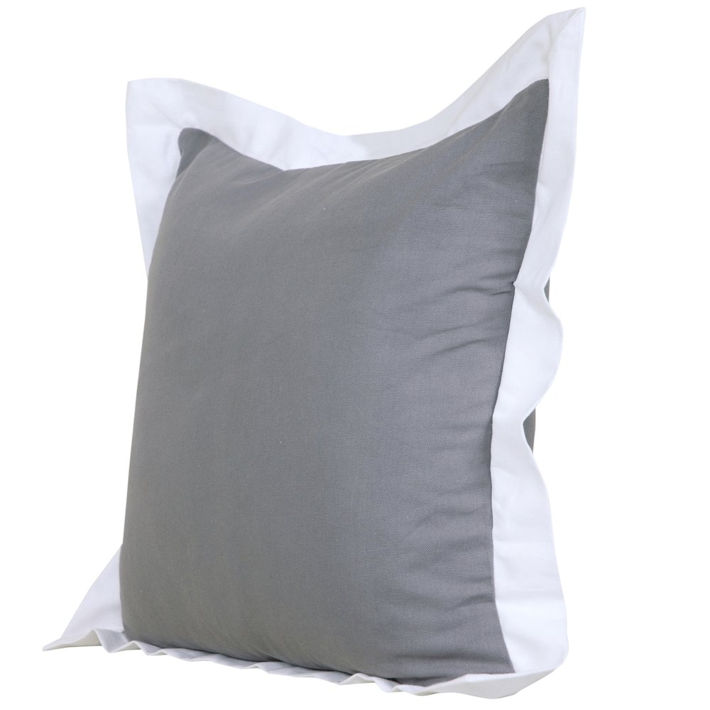 Bordered Flange Frame Throw Pillow. Picture 5