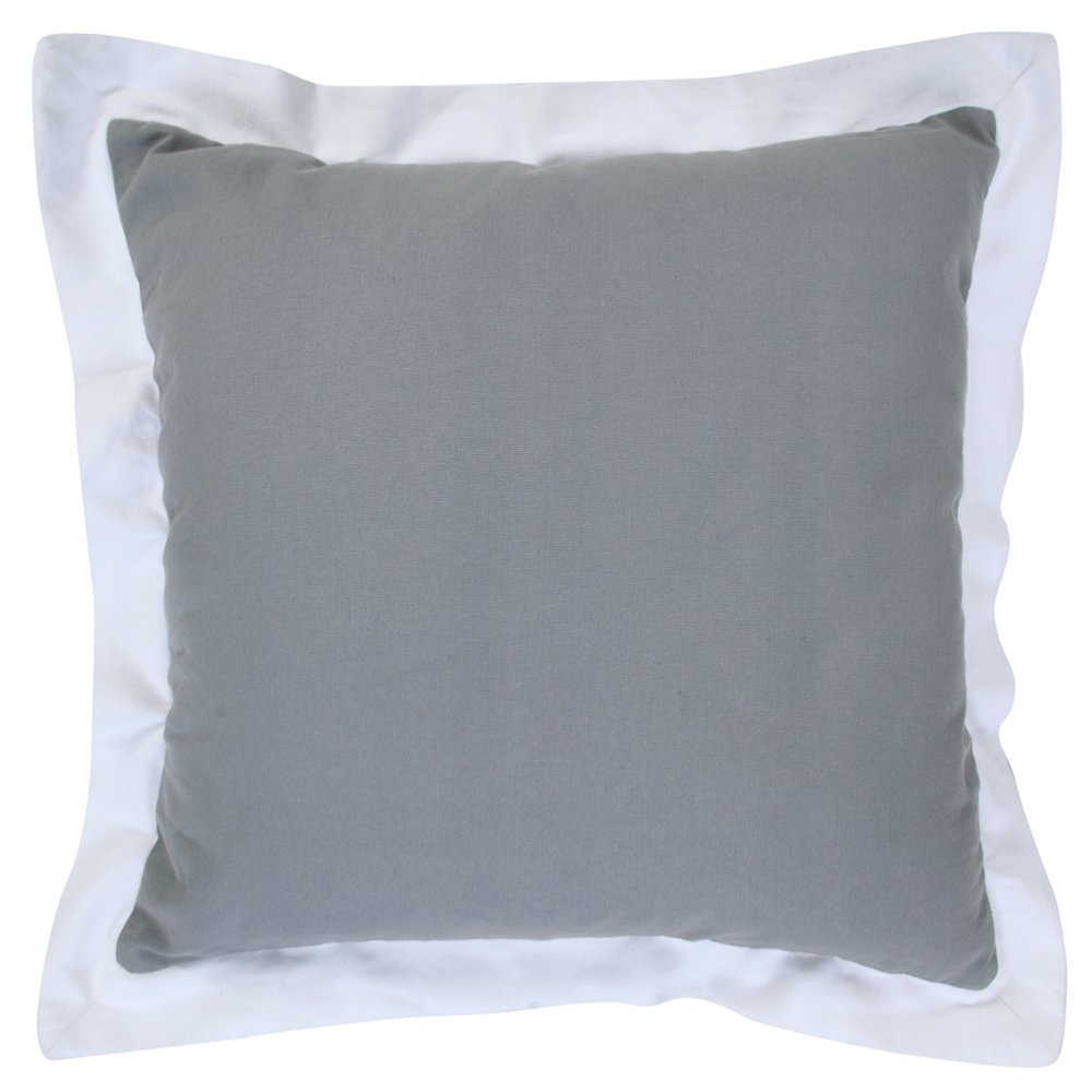 Bordered Flange Frame Throw Pillow. Picture 1