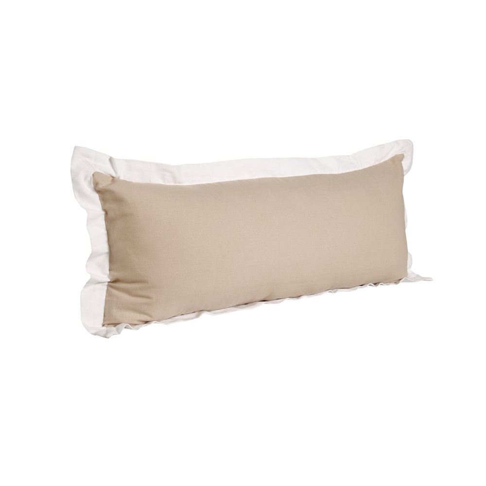 Bordered Flange Frame Lumbar Throw Pillow. Picture 4