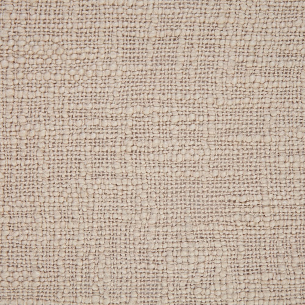 Unique Neutral Solid Cotton Throw Pillow with Tassels. Picture 2