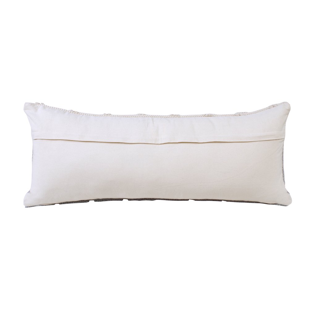 Contemporary Geometric Textured Triangle Lumbar Throw Pillow. Picture 7