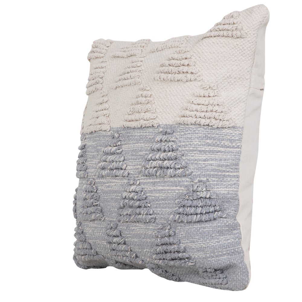 Contemporary Geometric Textured Triangle Throw Pillow. Picture 5