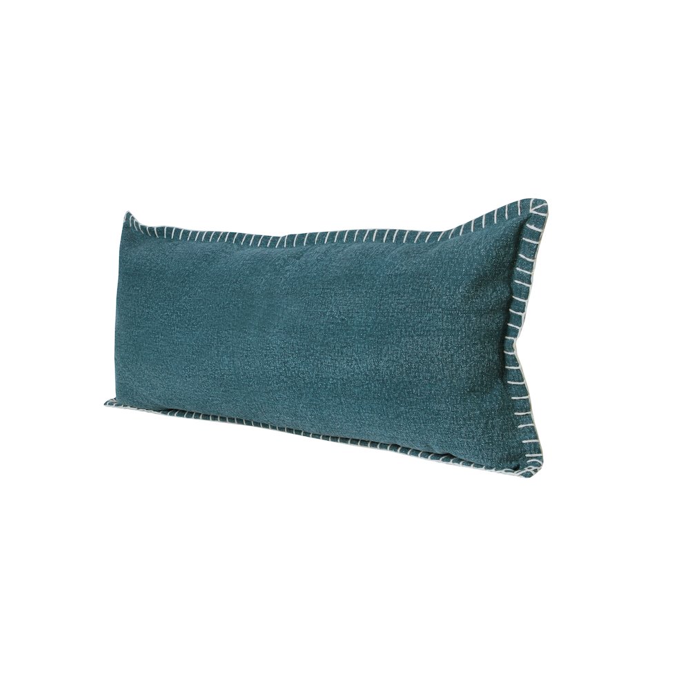 Vital Cotton Poly Filled Pillow in Green, 14" x 36". Picture 5