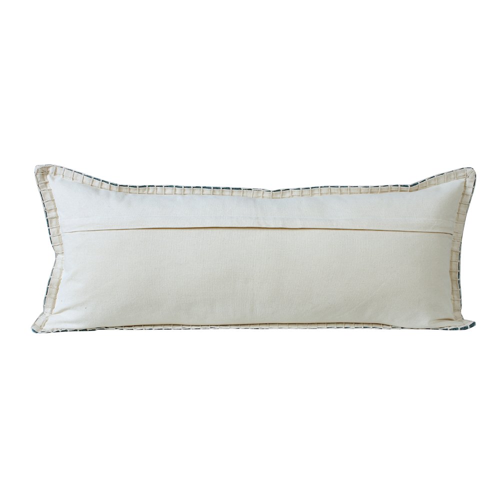 Vital Cotton Poly Filled Pillow in Green, 14" x 36". Picture 7
