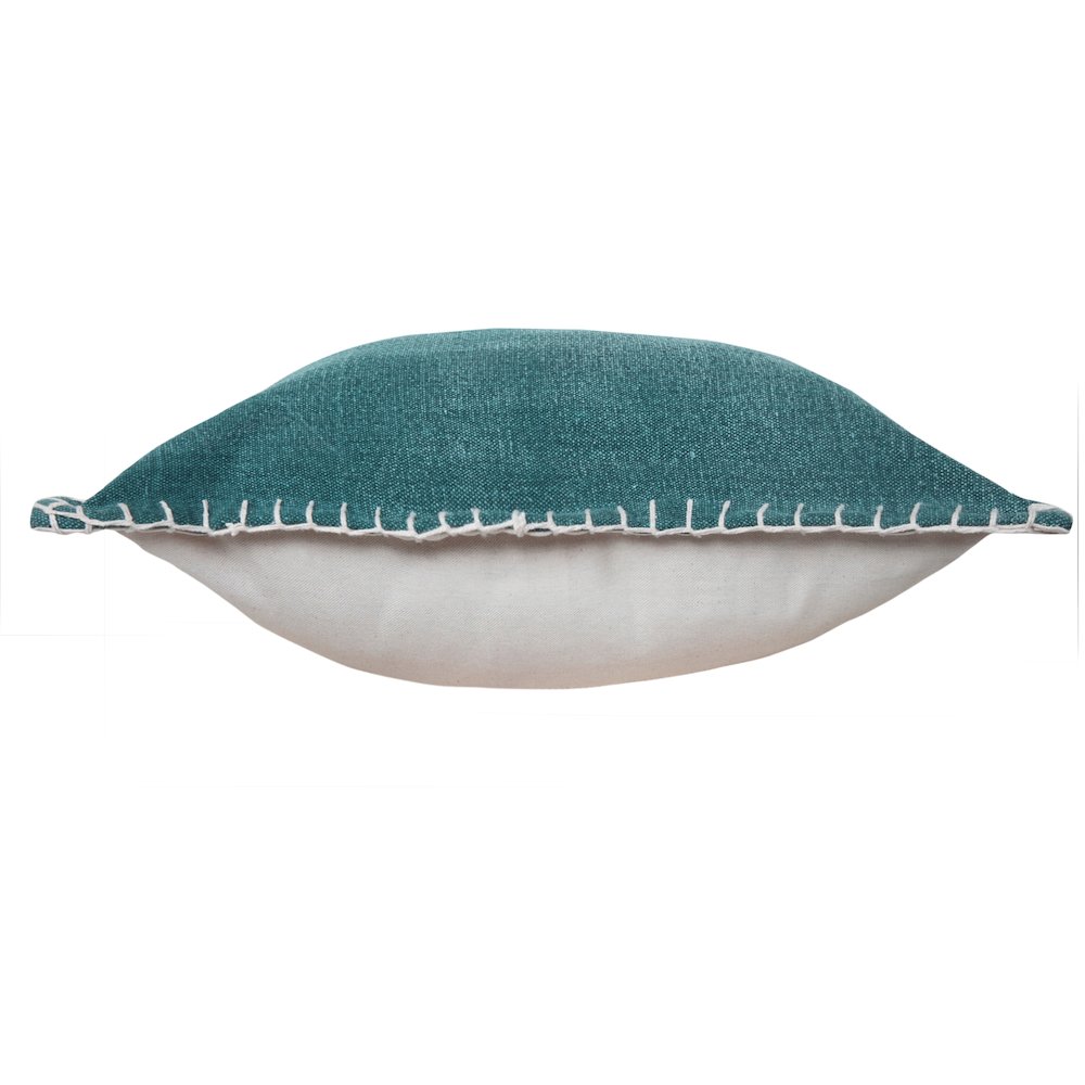 Vital Cotton Poly Filled Pillow in Green, 20" x 20". Picture 6