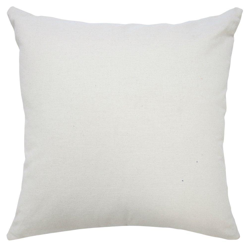 Mandala Cotton Poly Filled Pillow in Red/White, 20" x 20". Picture 7