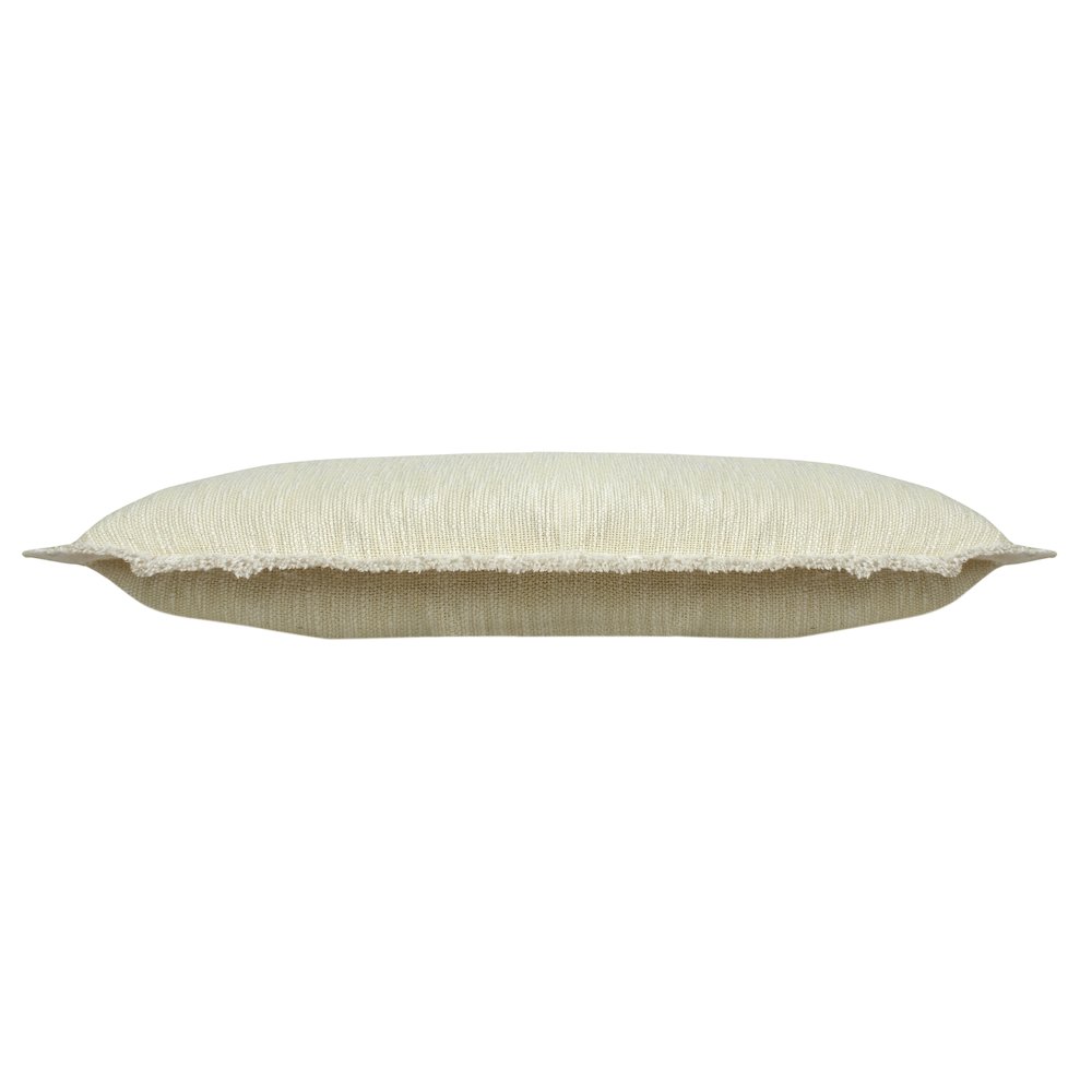 Aspen Cotton Poly Filled Pillow in Yellow/White, 14" x 36". Picture 6