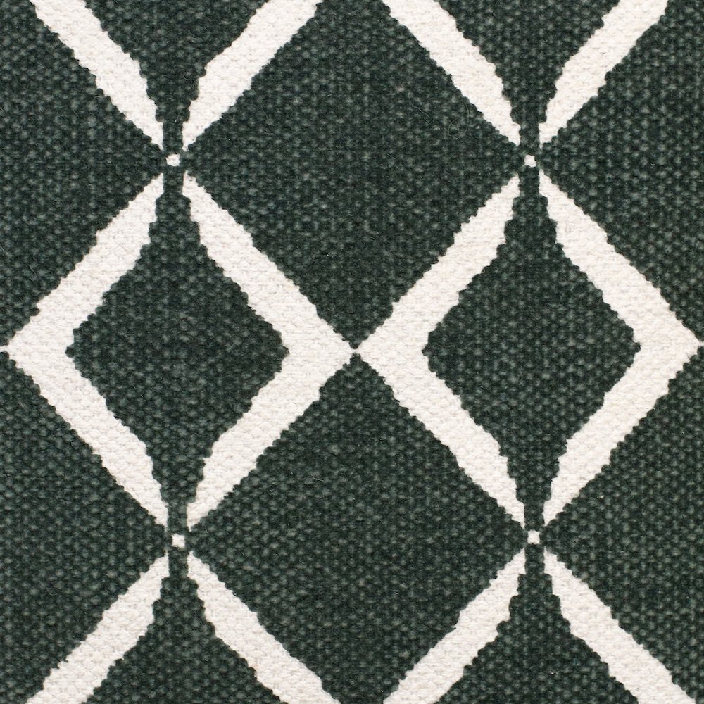 Mindy Cotton Blend Poly Filled Pillow in Green, 20" x 20". Picture 2