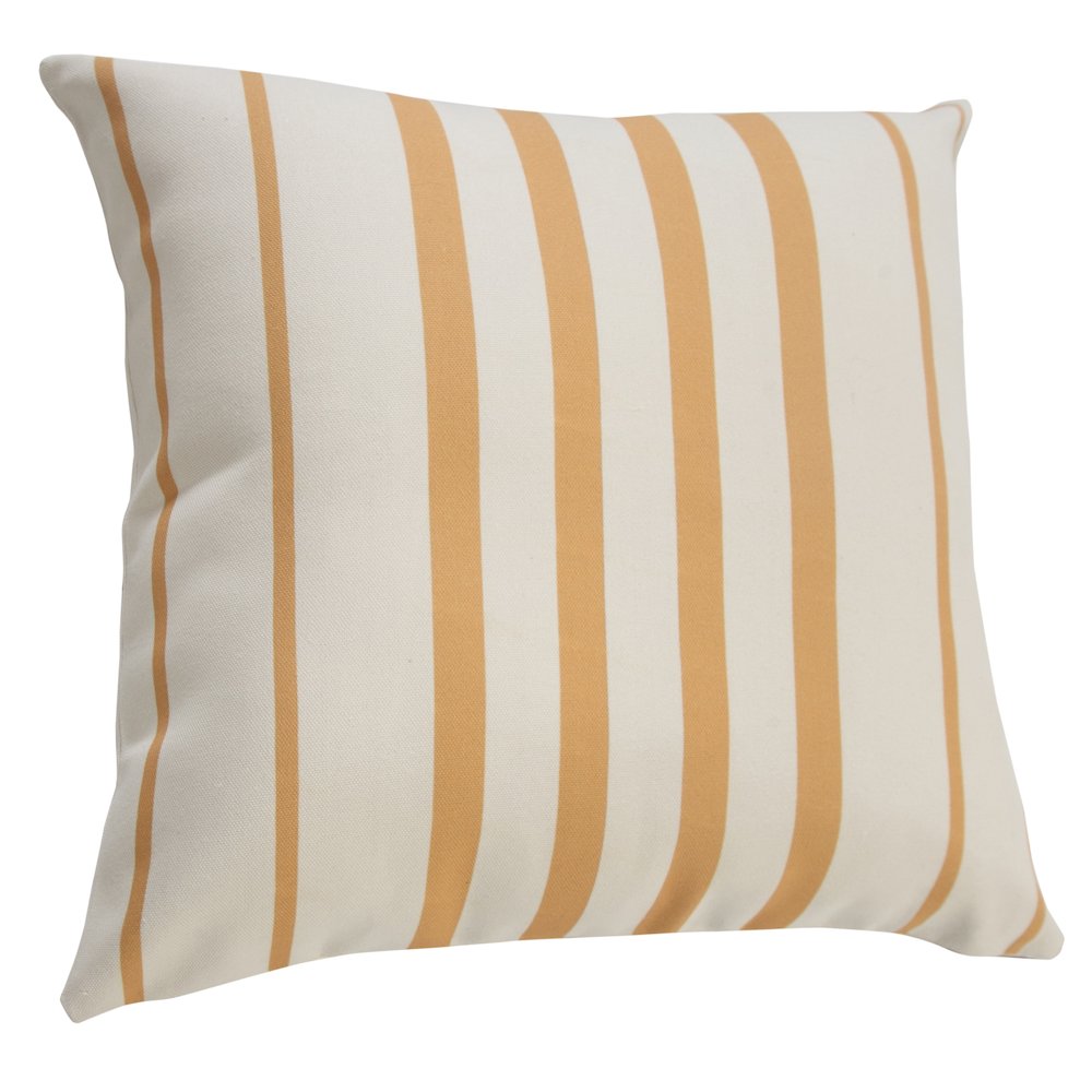 Veranda PET Yarn Poly Filled Pillow in Yellow/White, 20" x 20". Picture 4