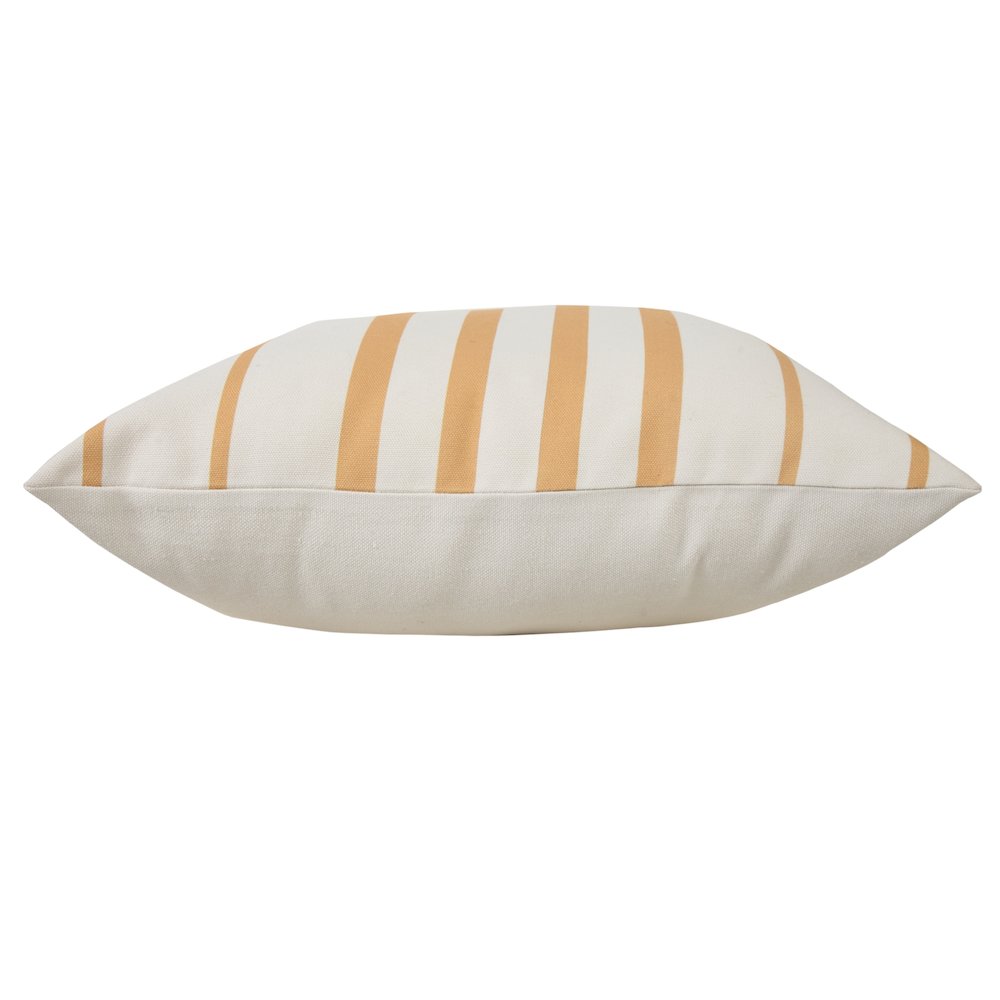 Veranda PET Yarn Poly Filled Pillow in Yellow/White, 20" x 20". Picture 6