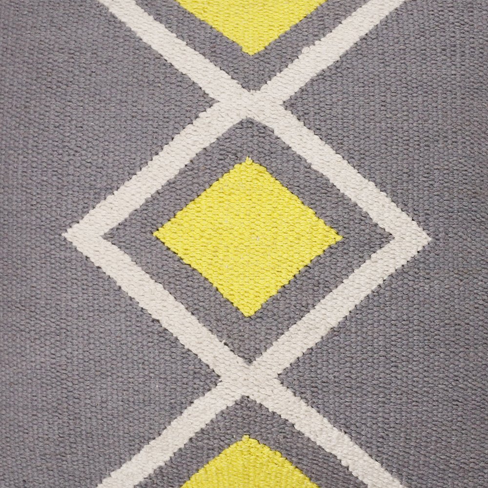 Apollo Cotton Poly Filled Pillow in Gray/White, 20" x 20". Picture 2