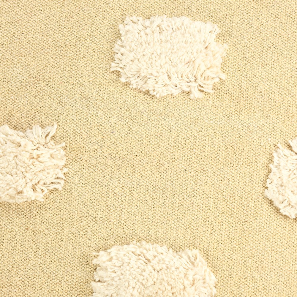Zeal Cotton Poly Filled Pillow in Cream/White, 20" x 20". Picture 2