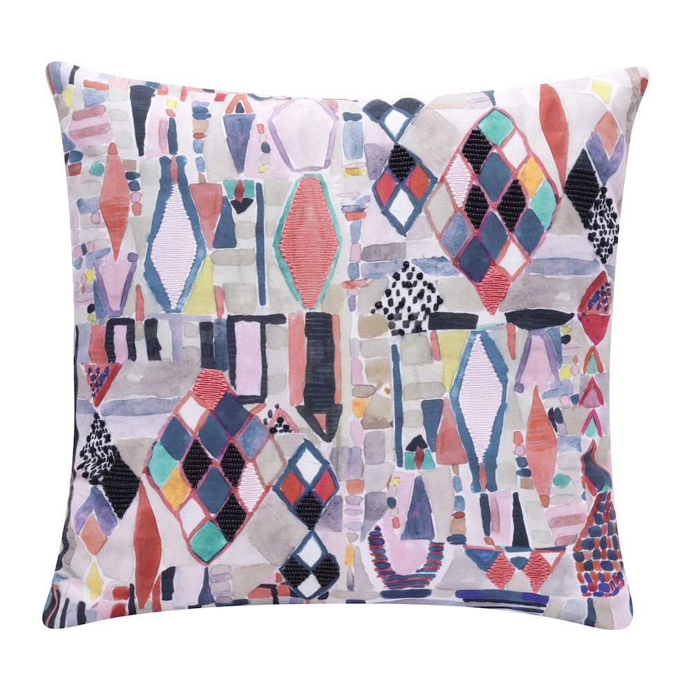 Stacy Garcia Performance Poly Filled Pillow in Multicolored, 24" x 24". Picture 1