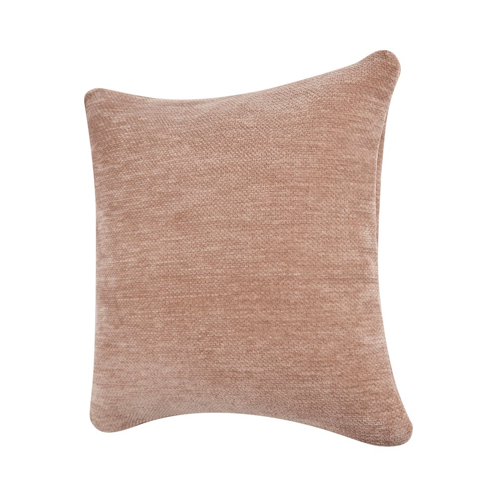 Yakar Chenille Poly Filled Pillow in Beige, 24" x 24". Picture 4