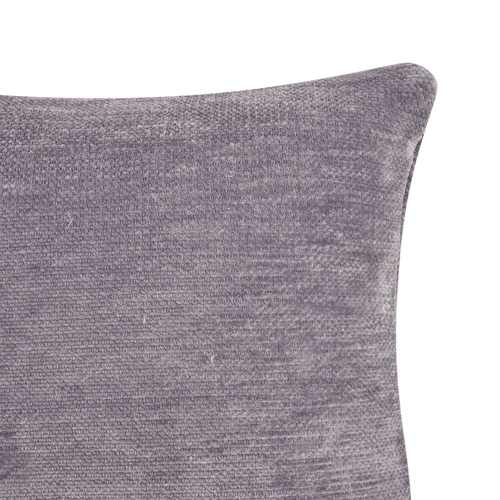 Yakar Chenille Poly Filled Pillow in Gray, 24" x 24". Picture 5