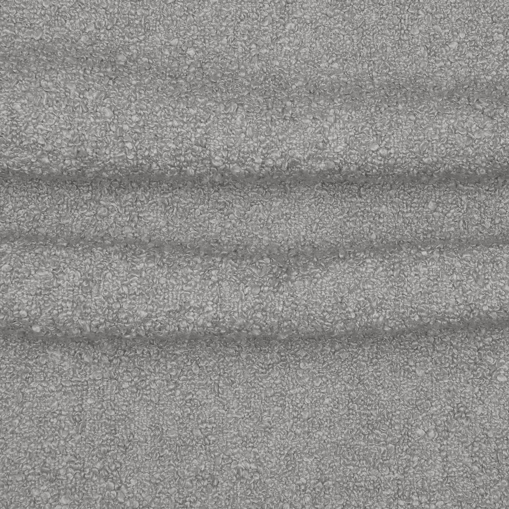 Boucle Performance Poly Filled Pillow in Gray, 24" x 24". Picture 4