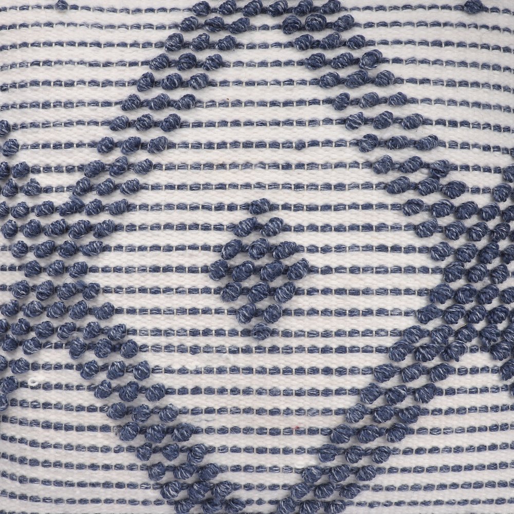 Opee Recycled PET Poly Filled Pillow in Blue/White, 20" x 20". Picture 6