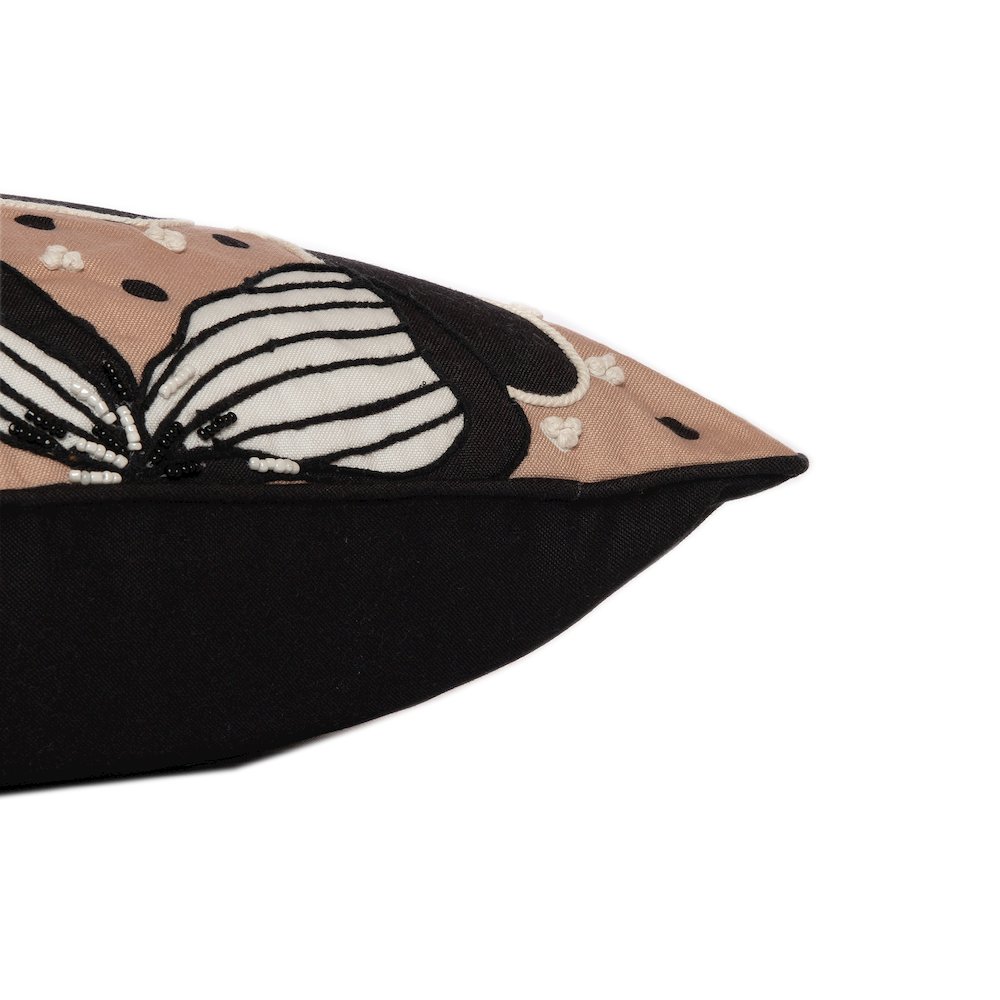 Stacy Garcia  Performance Poly Filled Pillow in Beige/Black, 20" x 20". Picture 5
