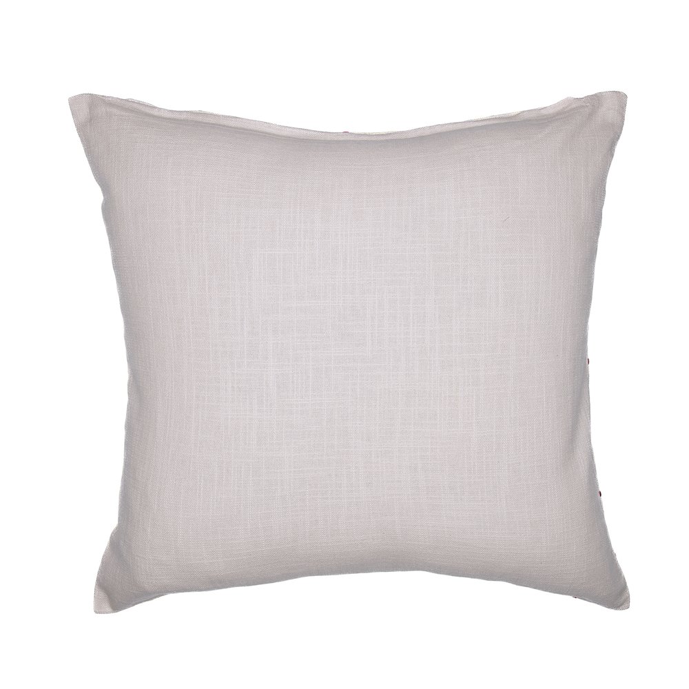 White/Multi Contemporary Checkered Hand-Woven Throw Pillow Cover. Picture 6