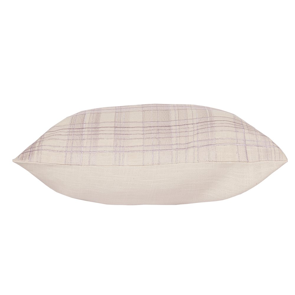 Stacy Garcia  Cotton Blend Poly Filled Pillow in Ivory/Purple, 24" x 24". Picture 8