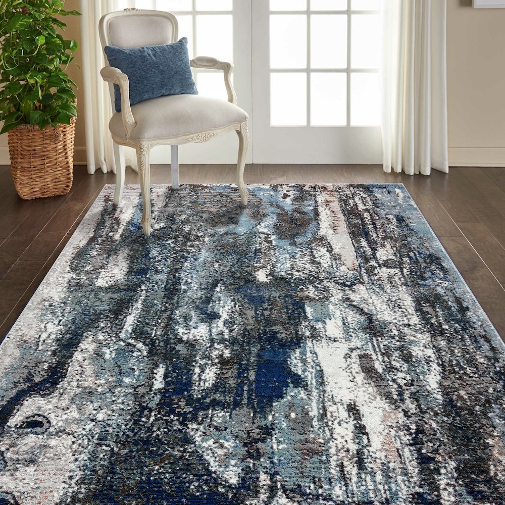 Serene Waterfall Abstract Revolution Area Rug. Picture 7