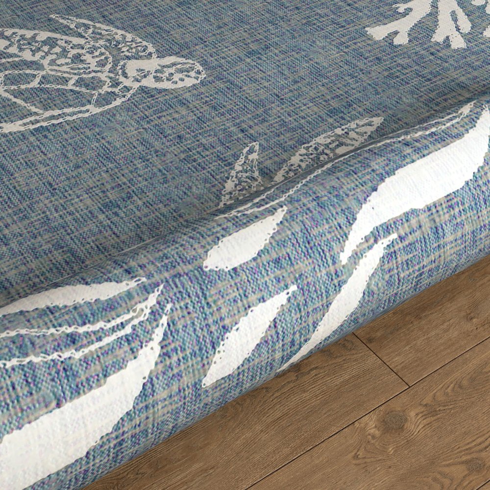 Tropical Turtle Reef Indoor Outdoor Rug. Picture 4