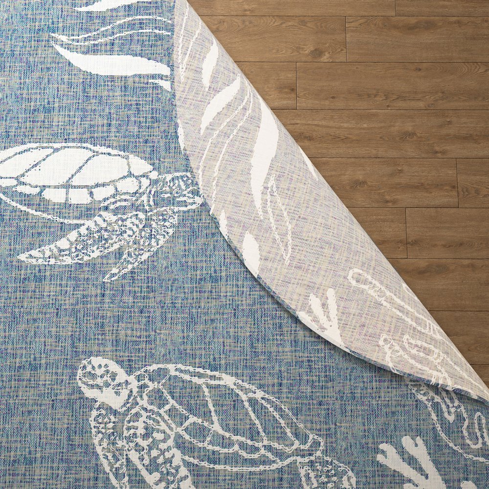 Tropical Turtle Reef Indoor Outdoor Rug. Picture 6