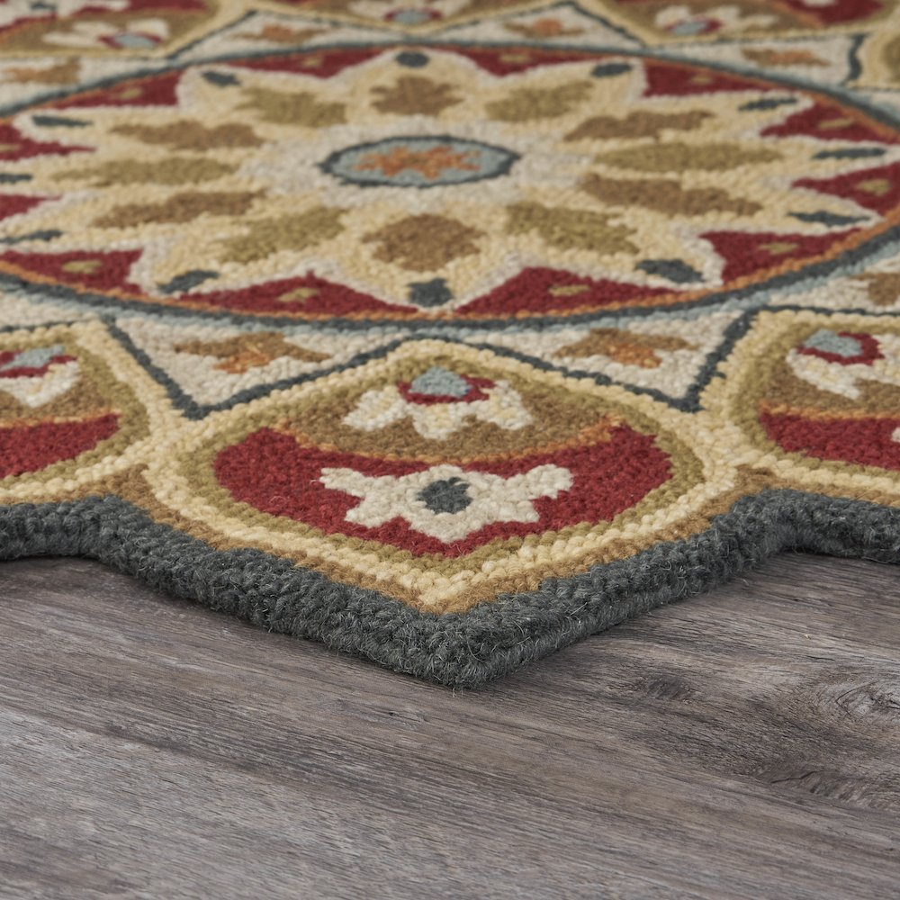 Red Sunflower Area Rug. Picture 2