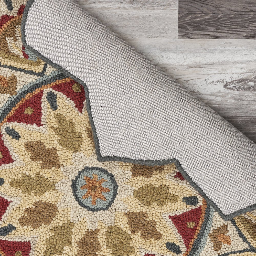 Red Sunflower Area Rug. Picture 3