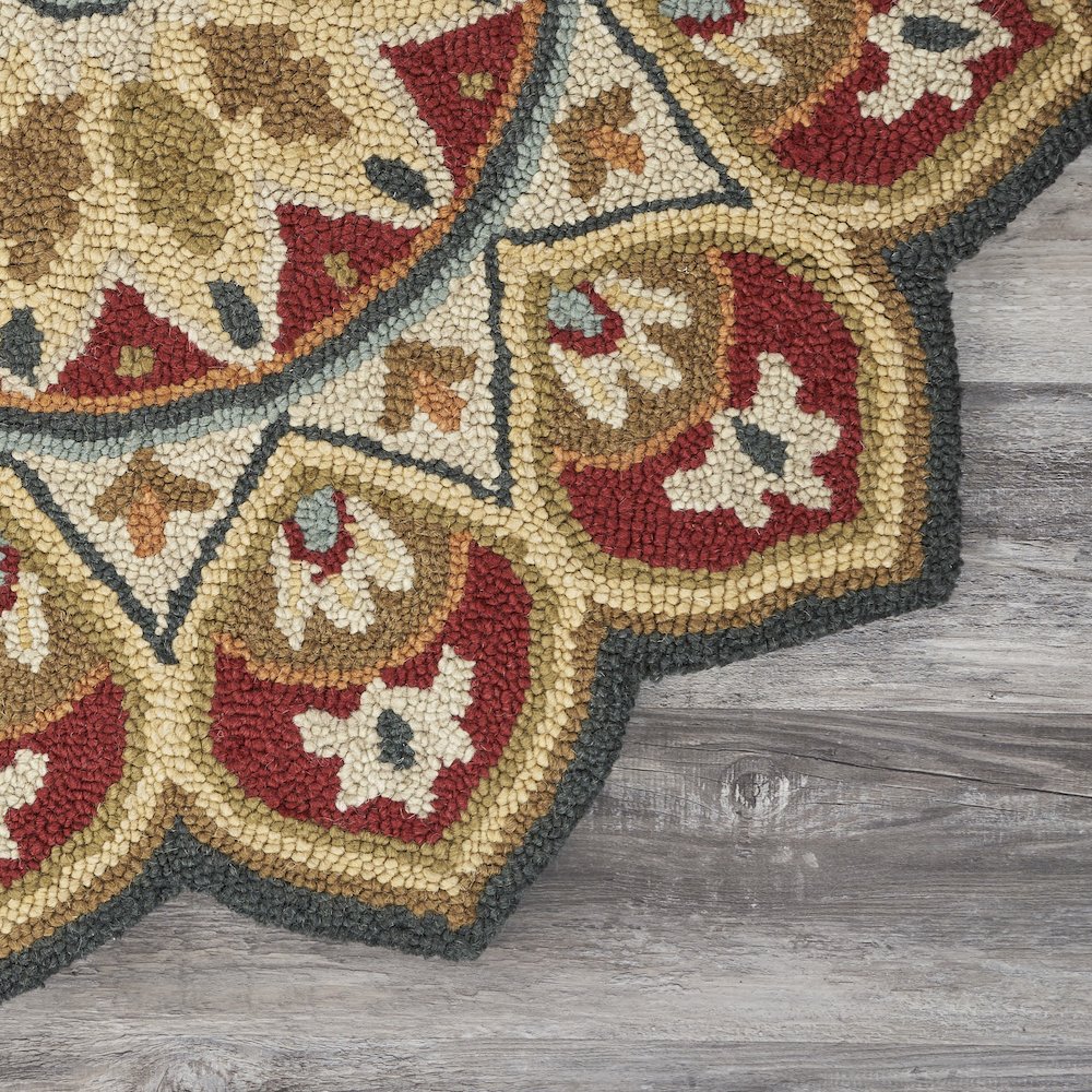 Red Sunflower Area Rug. Picture 5