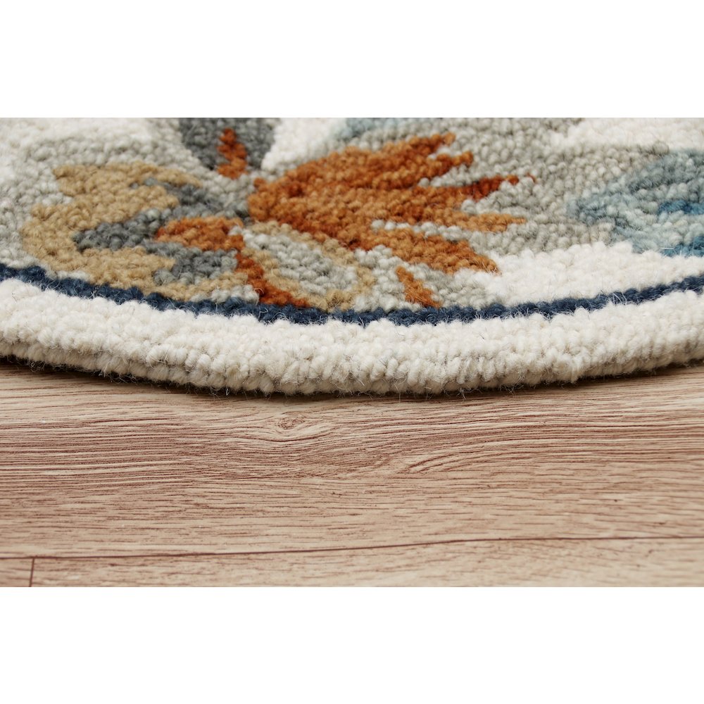 Tropical Paradise Floral Round Rug. Picture 4