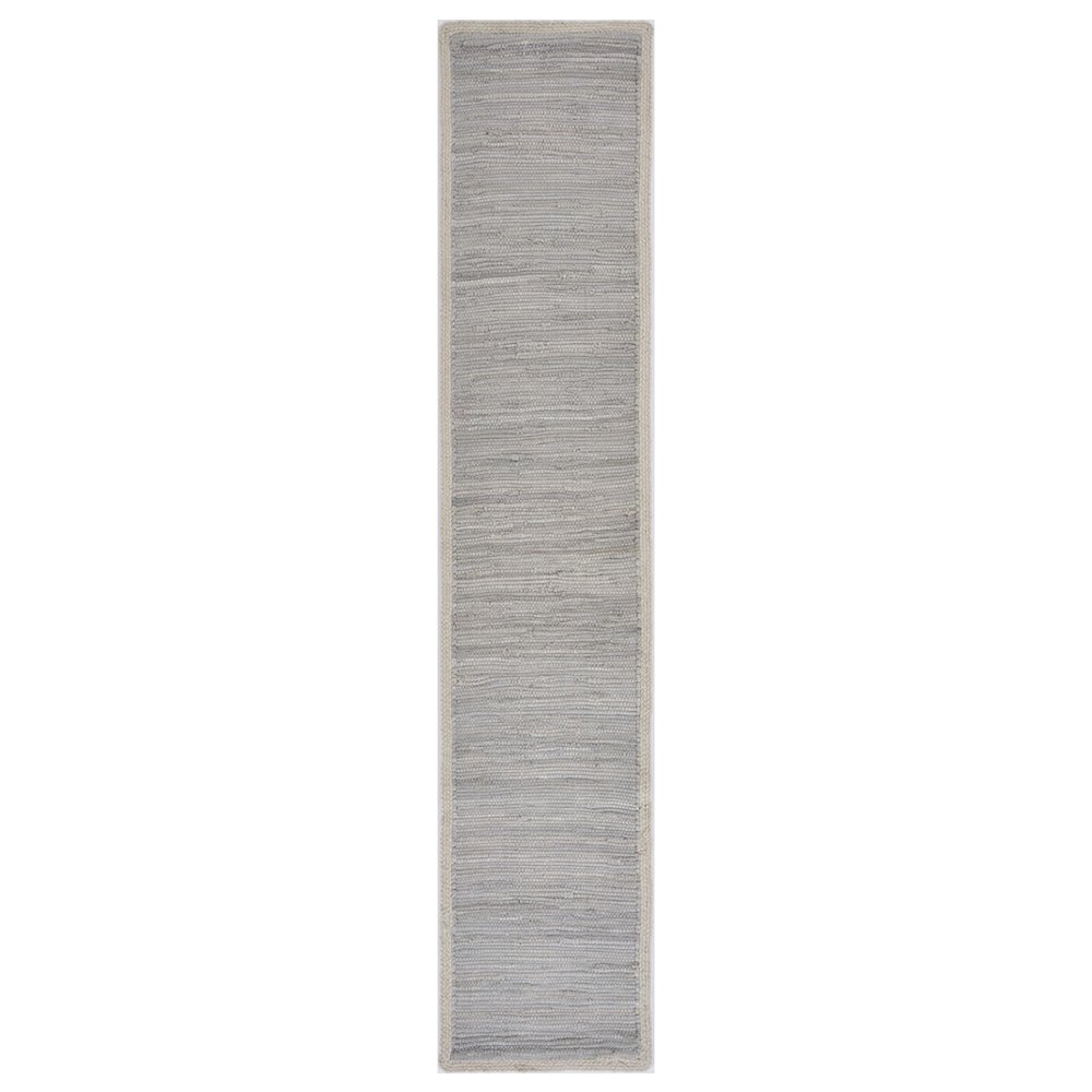 Bordered Light Gray Table Runner. Picture 1