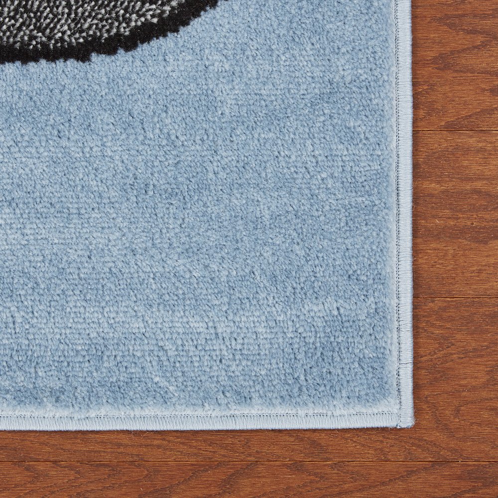 Blue Racetrack Area Rug. Picture 5