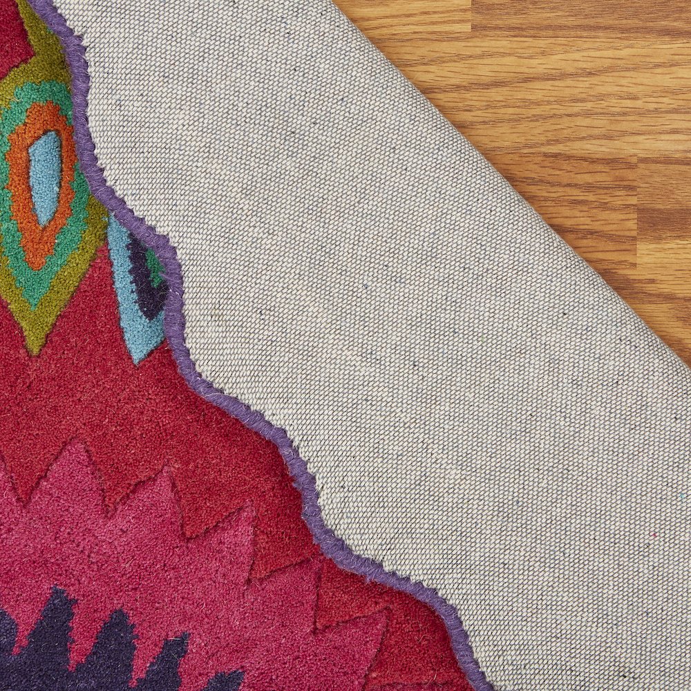 Pink Peacock Indoor Area Rug. Picture 6