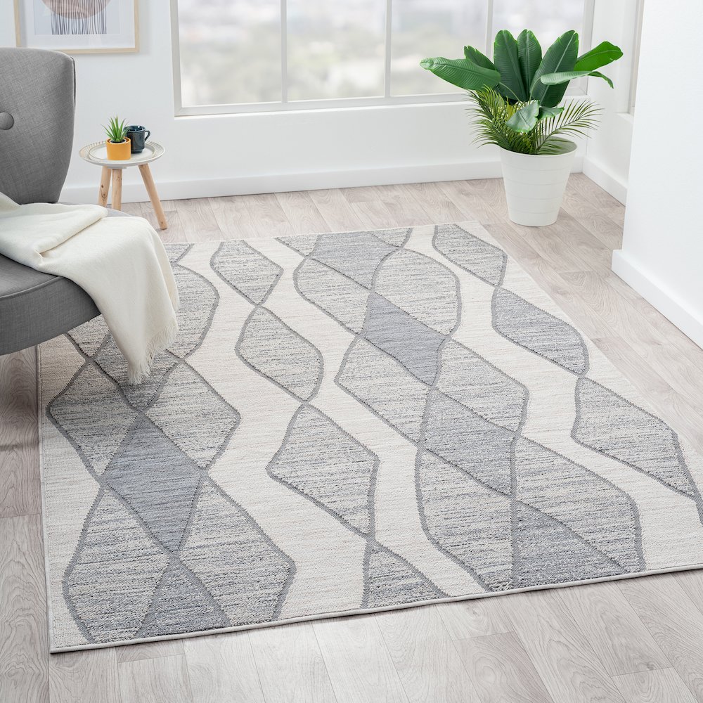 Westport Geometric PET Yarn Indoor/Outdoor Area Rug. Picture 6