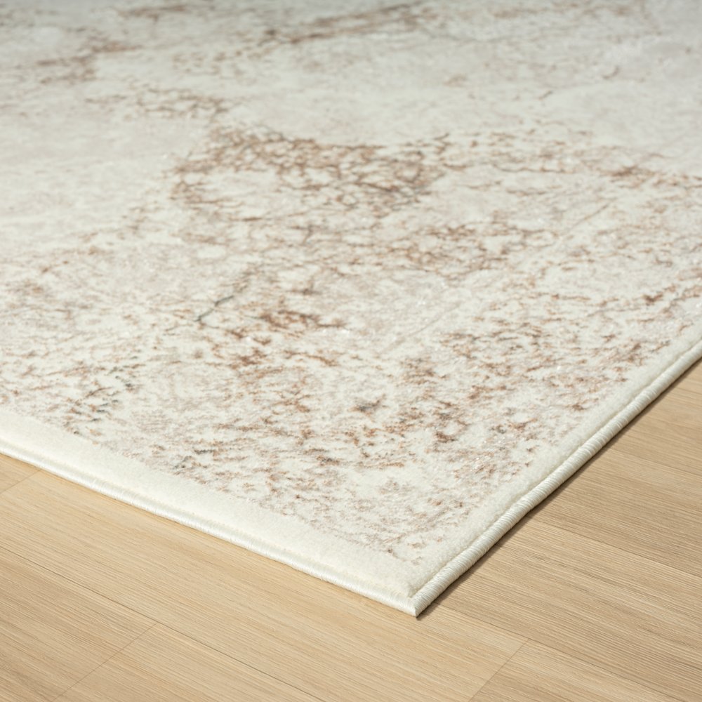 Antalya Durable Performance Area Rug Indoor in Beige/Cream, 5' x 7'. Picture 5