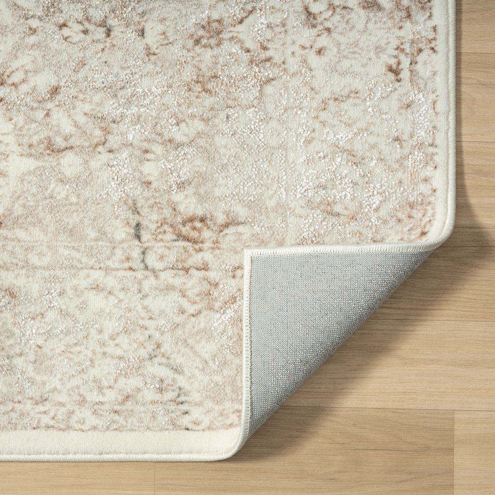 Antalya Durable Performance Area Rug Indoor in Beige/Cream, 5' x 7'. Picture 6