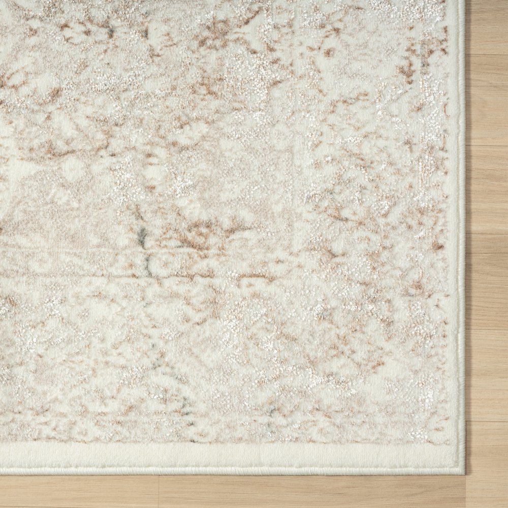 Antalya Durable Performance Area Rug Indoor in Beige/Cream, 5' x 7'. Picture 4