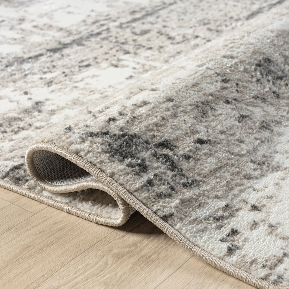 Antalya Durable Performance Area Rug Indoor in Beige/Gray, 5' x 7'. Picture 4