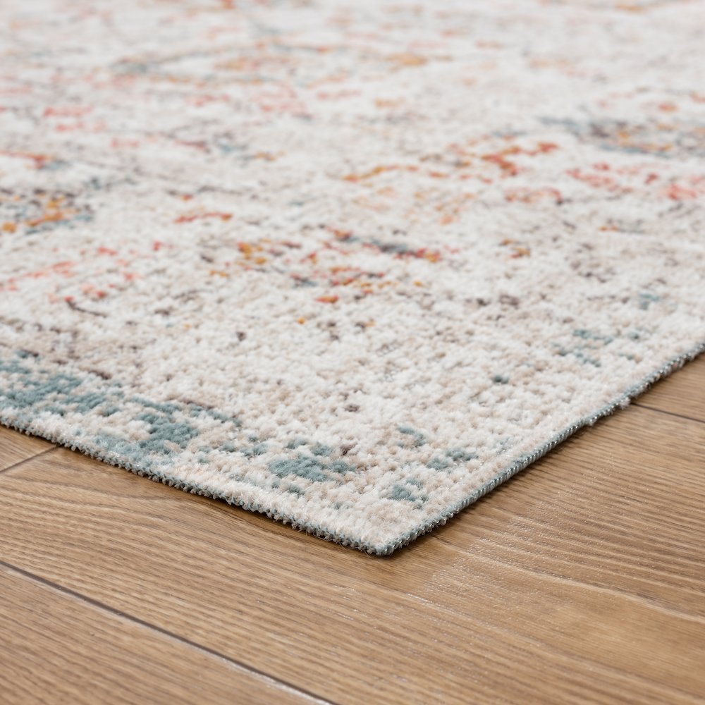Antiquity Durable Performance Area Rug Outdoor in Ivory/Multicolored, 9' x 12'. Picture 9